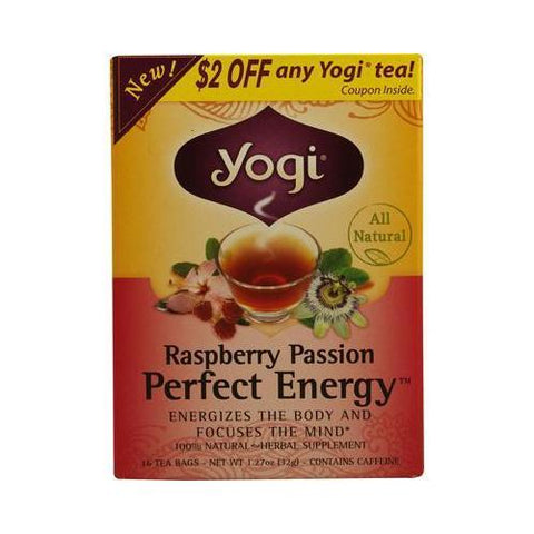 Yogi Raspberry Passion Perfect Energy Tea (6x16 Bag)