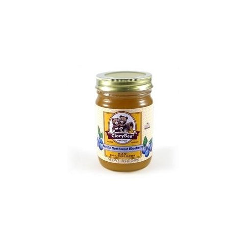 Glorybee Raw Northwest Blueberry Honey (6x18Oz)