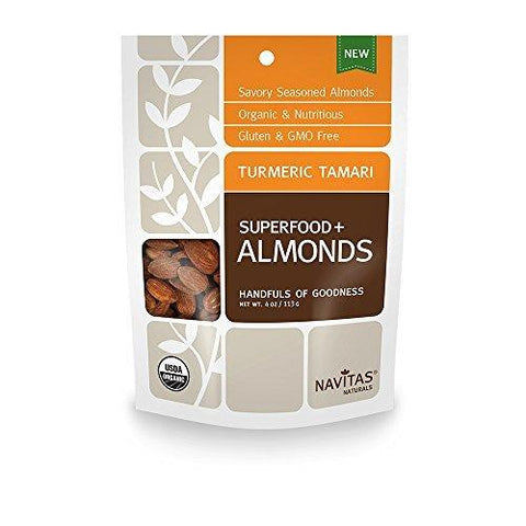 Navitas Naturals Organic Turmeric Tamari Almonds (12x4 OZ)