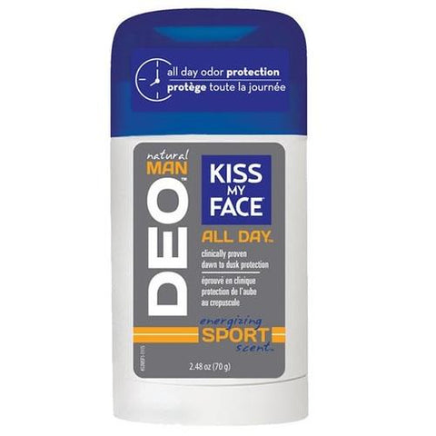 Kiss My Face Natural Man All Day Deodorant Energizing Sport Scent (1x2.48 OZ)