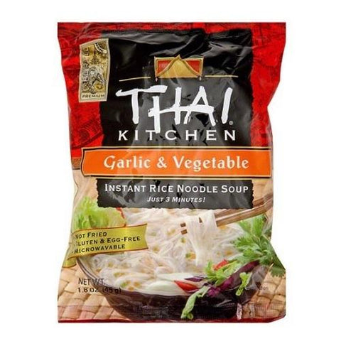 Thai Kitchen Instant Rice Noodle Soup Garlic & Vegetable (12x1.6 OZ)
