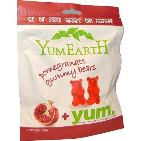 YumEarth Gummy Bear Pomegranate Organic  (12x5 OZ)