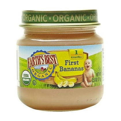 Earth's Best Organic First Bananas (12x2.5 OZ)