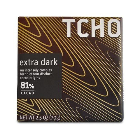 Tcho Dark Chocolate 81% Extra Dark (12x2.5 OZ)