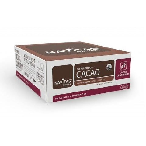 Navitas Naturals  Superfood+Bar Cacao Cranberry (12x1.4 OZ)