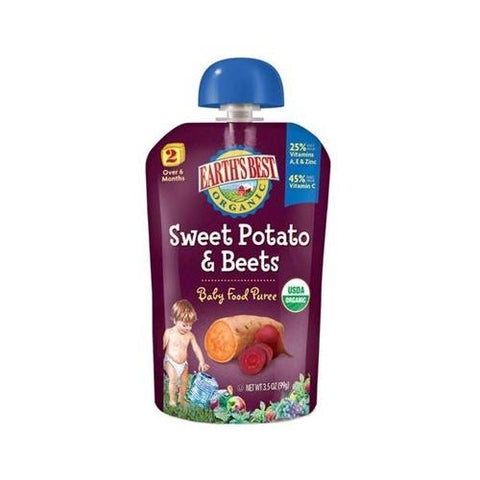 Earth's Best Baby Foods Puree Swtpot/Beet (12x3.5OZ )