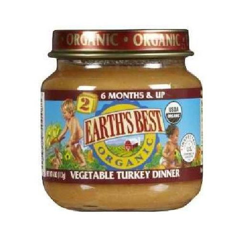Earth's Best Baby Foods Baby Veg/Turkey (12x4OZ )