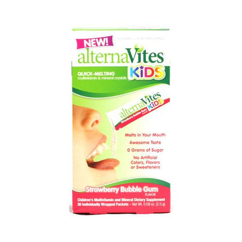 Alternavites Kids Quick-Melting Multivitamins Strawberry Bubble Gum (1x30 Count)