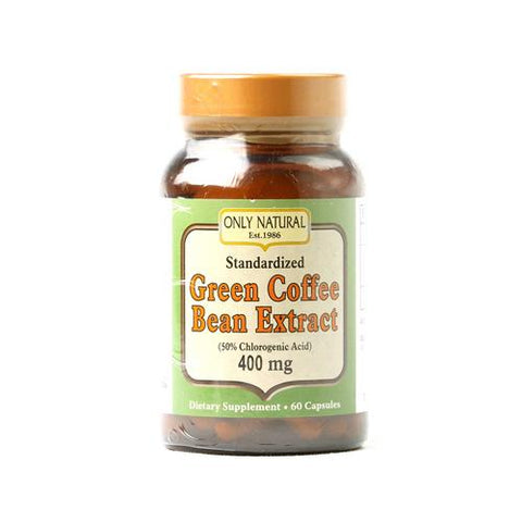 Only Natural Green Coffee Bean Extract 400 mg (60 Capsules)