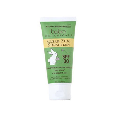 Babo Botanicals Sunscreen Clear Zinc SPF 30 (1x3 fl Oz)