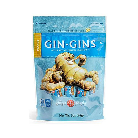 Ginger People Ginger Chews Peanut 3 Oz (24 Pack)