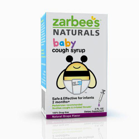 Zarbee's Naturals Baby Cough Syrup Grape 2 Oz