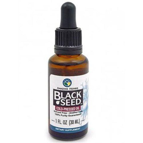 Amazing Herbs Black Seed Oil Cold Pressed Premium (1x1 fl Oz)