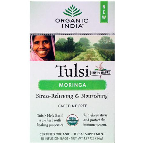 Organic India Tulsi Tea Organic Moringa (6x18 Tea Bags)