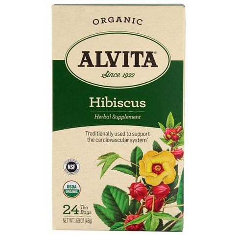 Alvita Tea Organic Hibiscus Herbal (1x24 Bags)