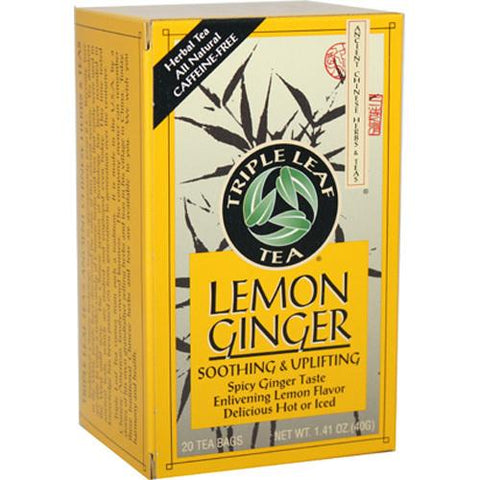 Triple Leaf Tea Lemon Ginger (6x20 Tea Bags)