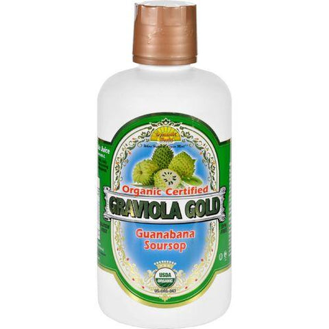 Dynamic Health Juice  Graviola Gold  Organic Certified  32 oz