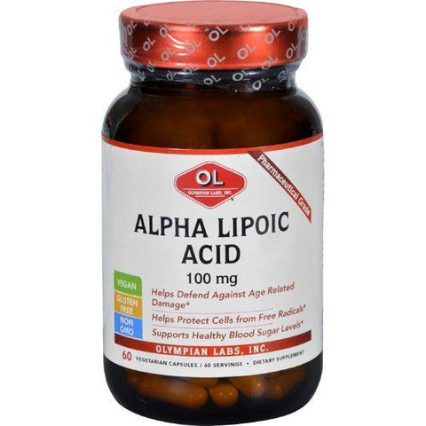 Olympian Labs Alpha Lipoic Acid  100 mg  60 Vegetarian Capsules