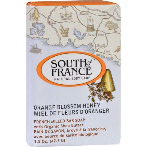 South of France Bar Soap  Orange Blossom Honey  Travel  1.5 oz  Case of 12