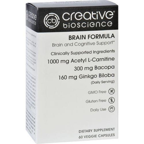 Creative Bioscience Brain Formula  60 Vegetarian Capsules