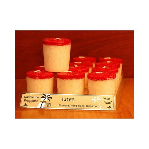 Aloha Bay Votive Candle Love (12x2 Oz)