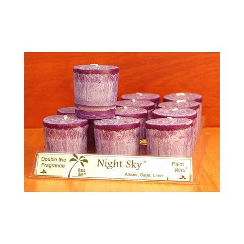 Aloha Bay Votive Candle Night Sky (12x2 Oz)