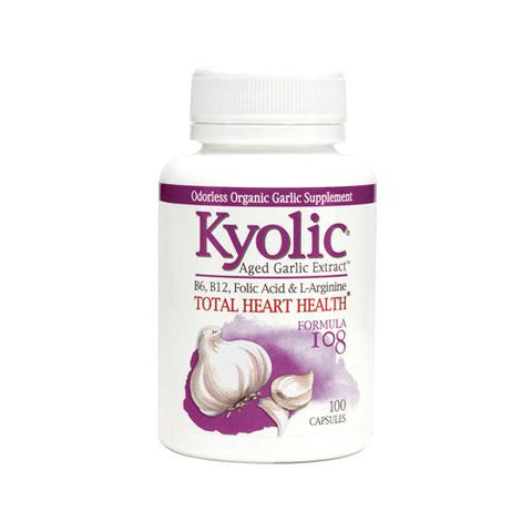 Kyolic Aged Garlic Extract Total Heart Health Formula 108 (100 Capsules)
