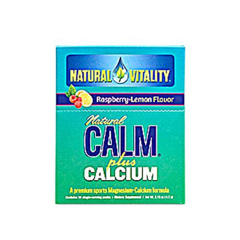 Natural Vitality Natural Calm Plus Calcium Raspberry Lemon (30 Packets)