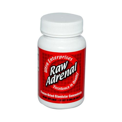 Ultra Glandulars Raw Adrenal (200mg 60 Tabs)