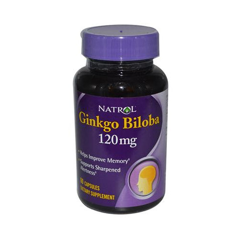Natrol Ginkgo Biloba 120 mg (60 Capsules)