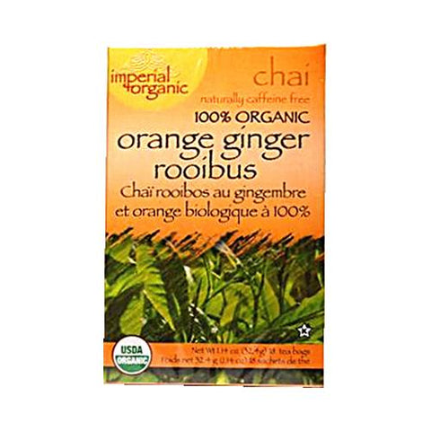 Uncle Lee's Imperial Organic Orange Ginger Rooibus Chai Tea (1x18 Tea Bags)