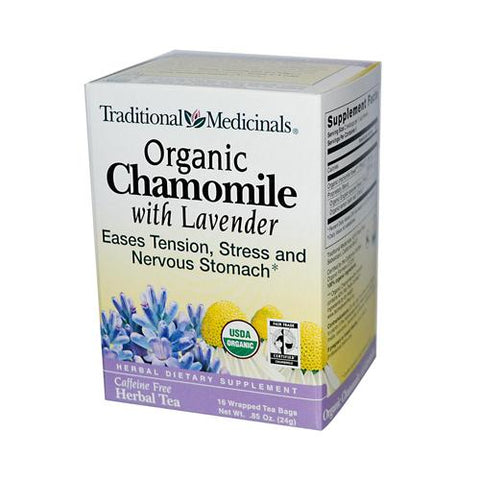 Traditional Medicinals 100% Chamomile Tea wLavender (1x16 Bag)
