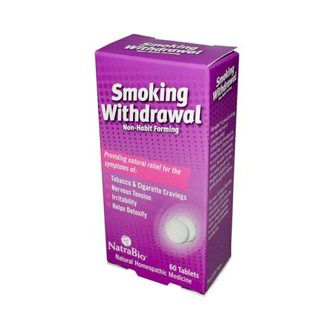 NatraBio Smoking Withdrawl Non-Habit Forming 60 Tablets