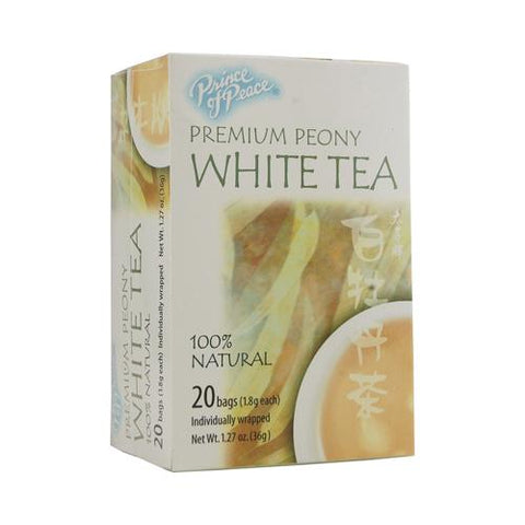 Prince of Peace Natural Premium Peony White Tea (1x20 Tea Bags)