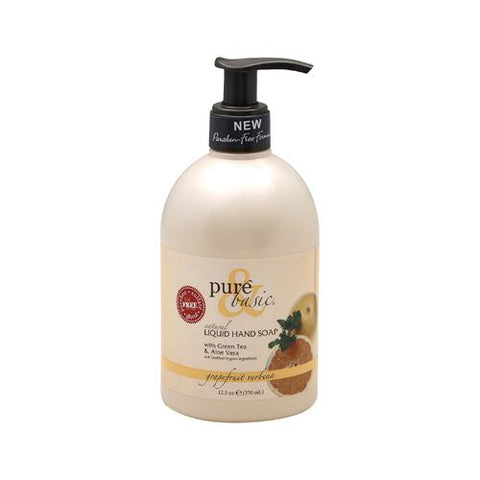 Pure and Basic Natural Liquid Hand Soap Grapefruit Verbena 12.5 fl Oz