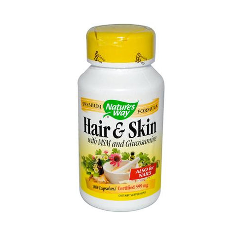 Nature's Way Hair and Skin with MSM and Glucosamine (100 Capsules)
