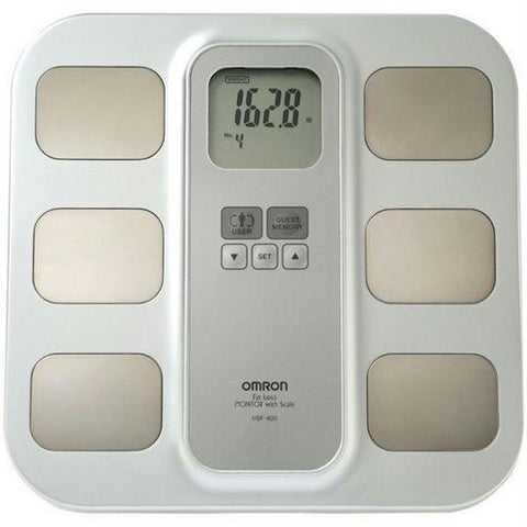 OMRON HBF-400 Full-Body Sensor Body Composition Monitor & Scale with 3 Fitness Indicators